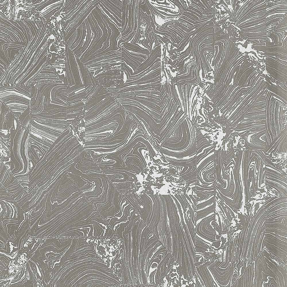 Erismann Madoc Marble Wallpaper - Grey