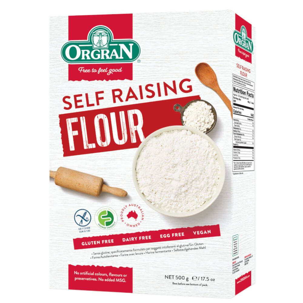 Orgran Natural Foods Orgran Gluten Free Self Raising Flour 500g