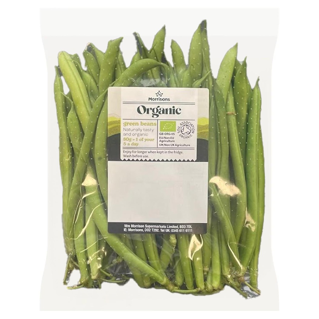 Morrisons Organic Green Beans 200g