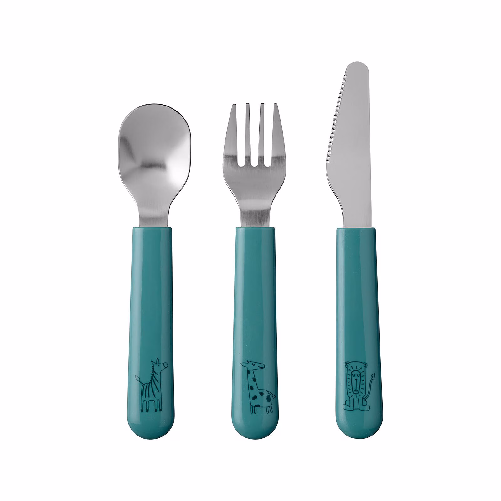 Mepal Cutlery Set Mio 3 Pieces, Spoons and Cutlery, Green