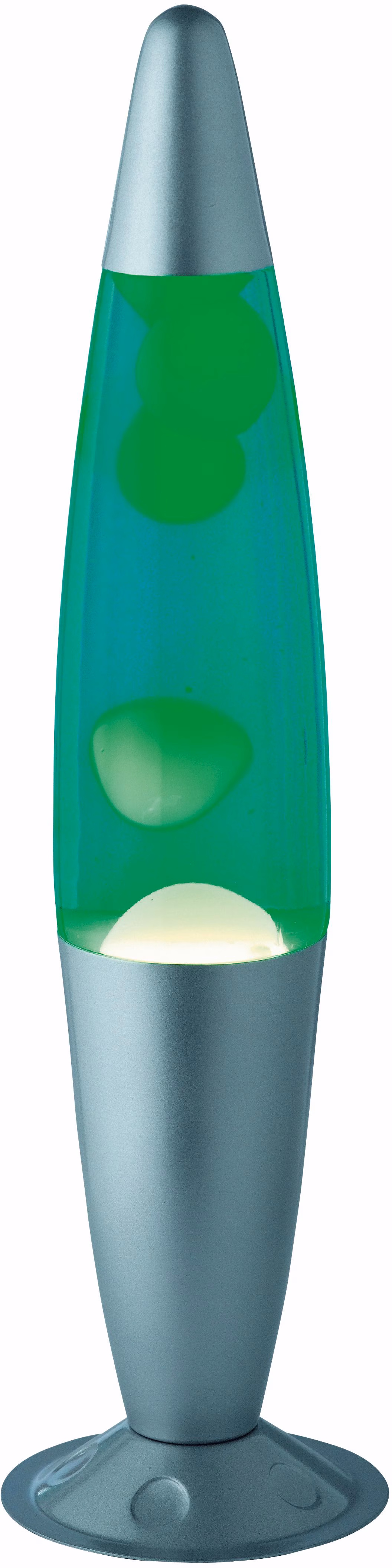 Reality Leuchten Lava lamp Jarva, matt with green lava