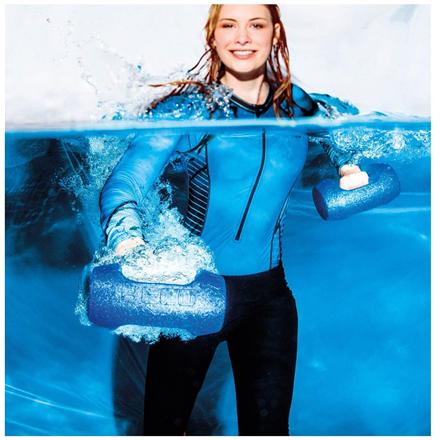 Solit.me Aqua dumbbells BECO 9628 size M 2pcs