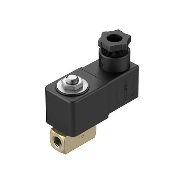 Festo Solenoid Valve VZWD-L-M22C-M-G18-20-V-1P4-15, 2 port(s), NC, 24 V dc, 1/8in