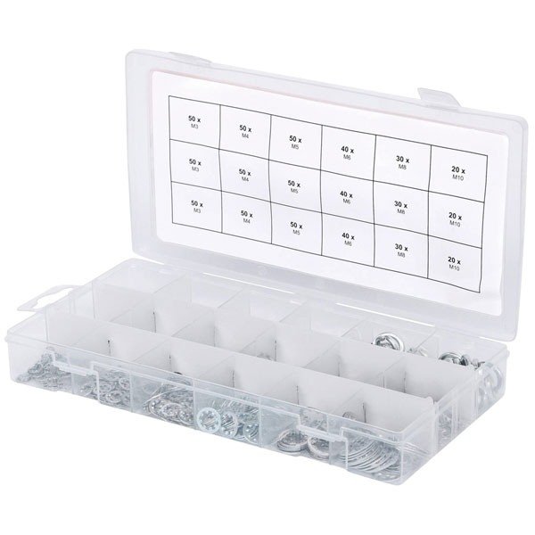 KS Tools 720 Piece Toothed and Standard Washers assortment