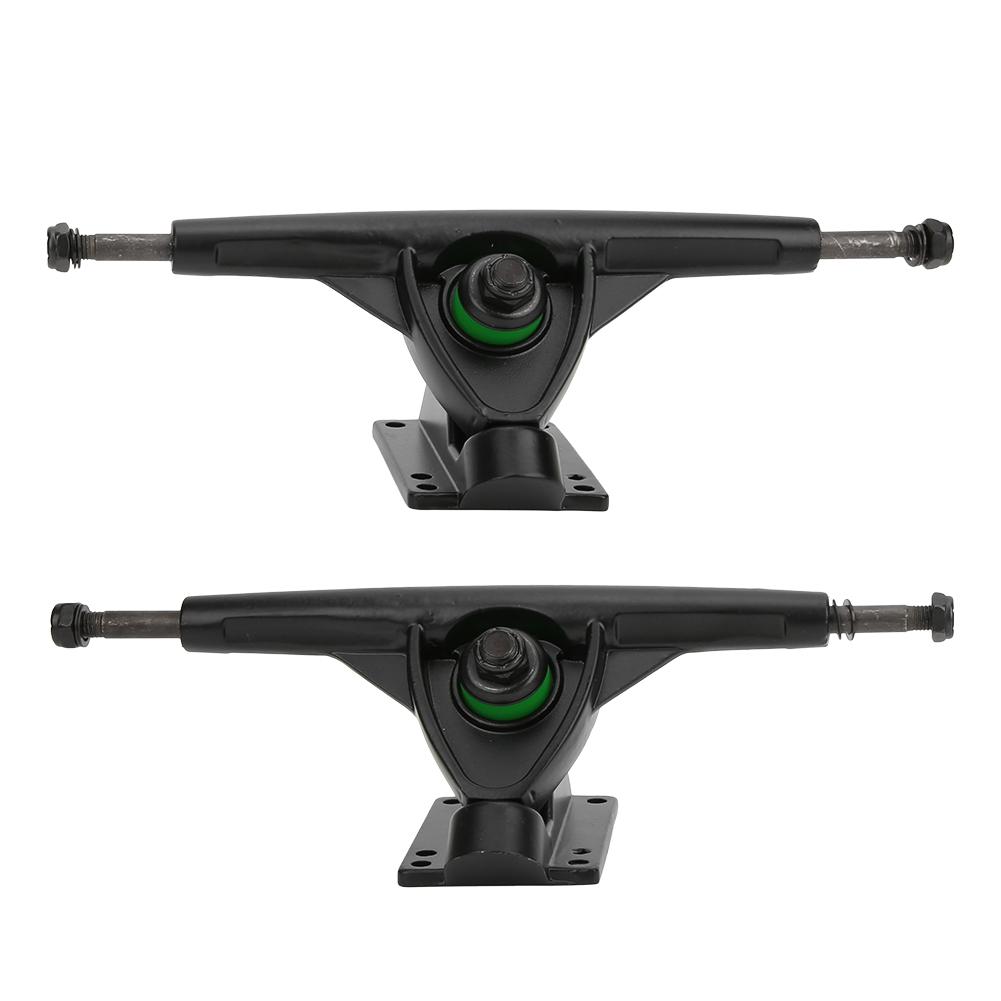 Fishine 2PCS MS3104 Black Aluminium Alloy 7 Inch Beginner Skateboard Thicken Base Long Board Truck Bracket