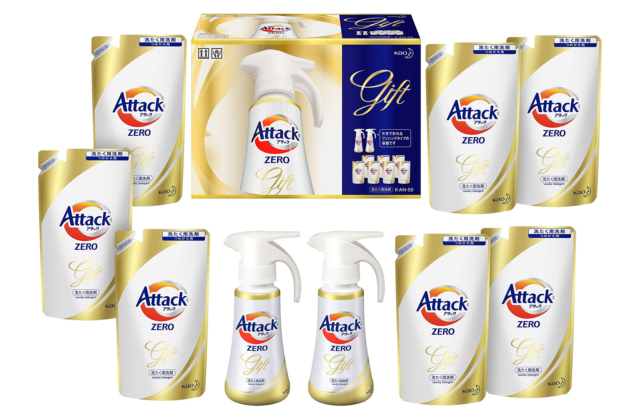 MoRub-Japan Attack ZERO One Hand Push 400g x 2 bottles Refill 360g x 7 bags Plus Prevents room drying odor for 24 [Detergent Gift] (Antibacterial + hours)