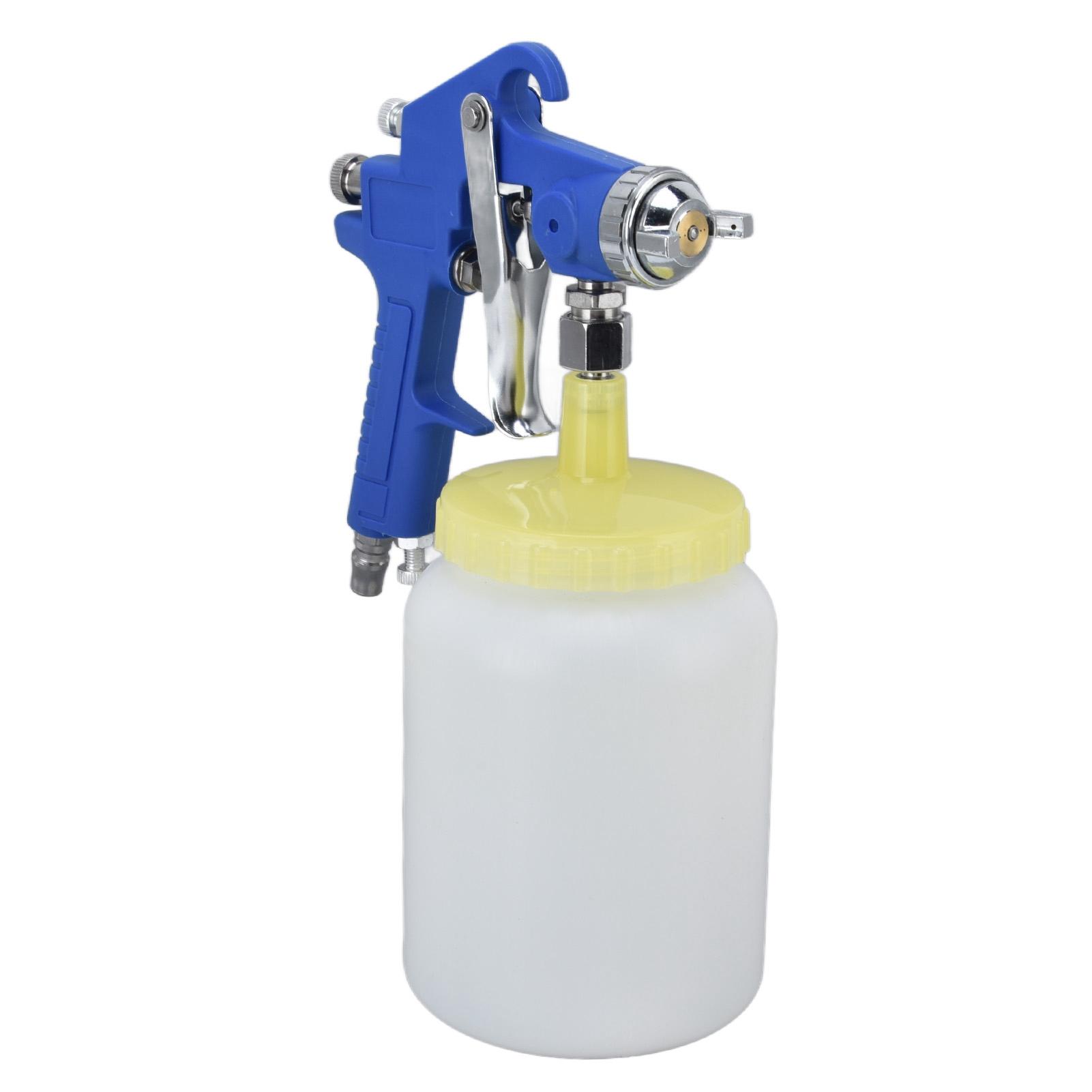 OutsideWorld 1000ml 3mm Siphon Pneumatic Air Sprayer Primer Painting Sprayer Painting Tool Blue