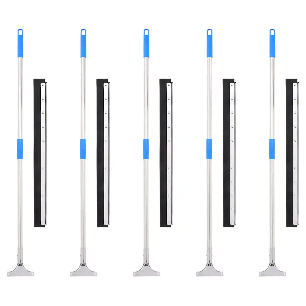 VidaXL Floor Squeegees 5 pcs 75x119.5 cm Steel and Rubber