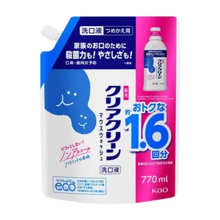 Kao - Clear Clean Mouthwash Soft Mint - 770ml Refill