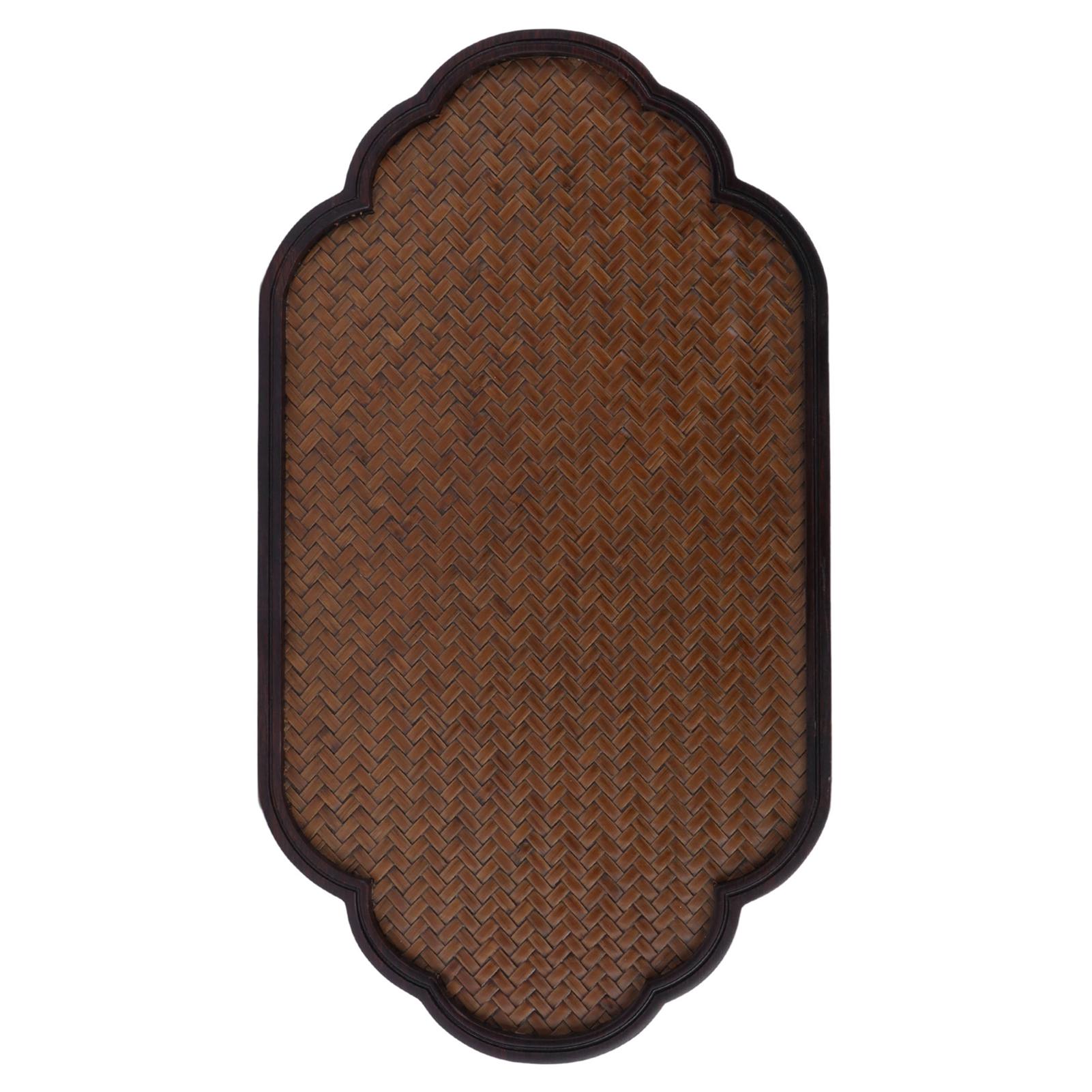 Konnwei Mat Surface Bamboo Small Tea Tray Tea Plate for Teawares Teaset Saucers Tea CeremonyClouds