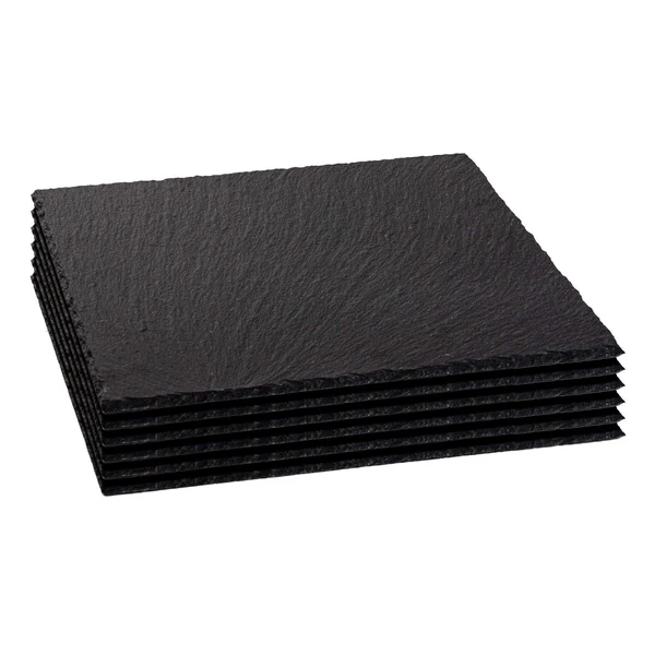 Square Slate Placemats 33cm Pack of 6