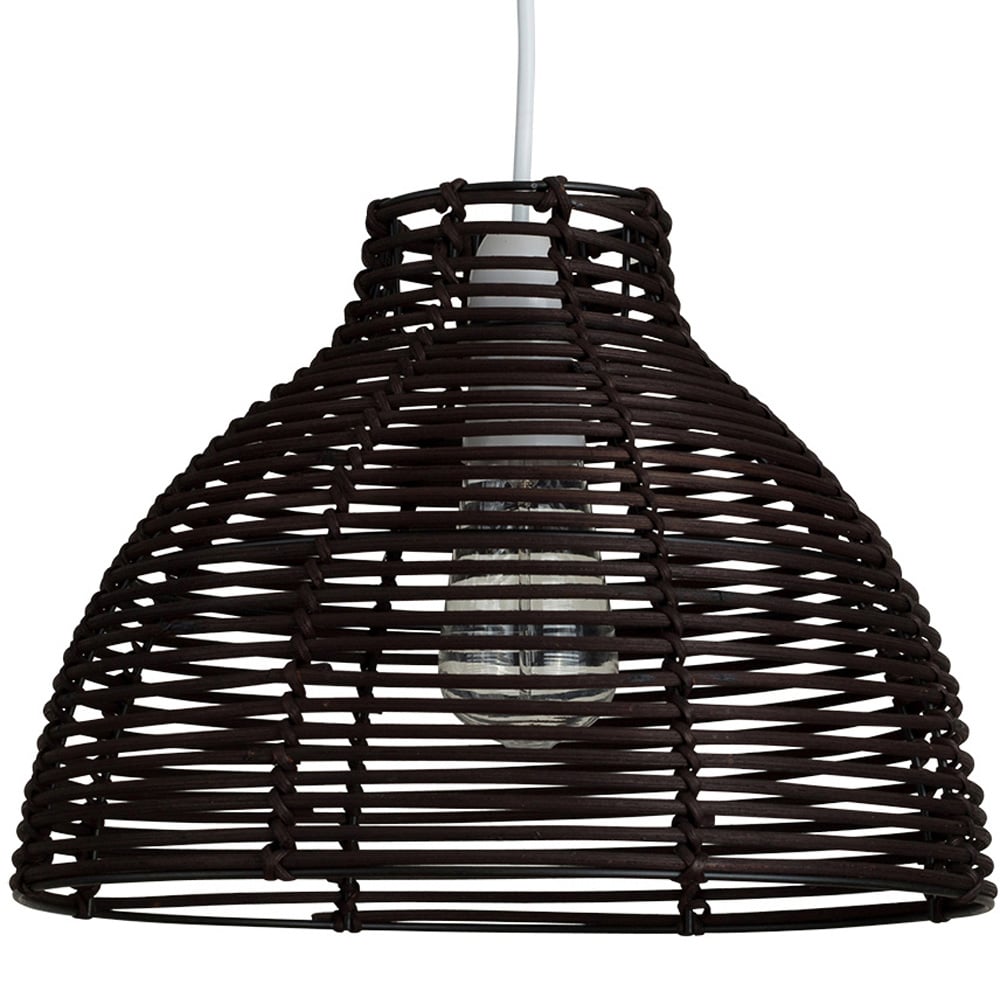 Value Lights Lobster Pot Basket Pendant Shade in Brown