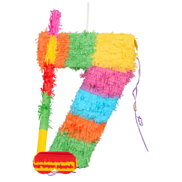 Fax Potato Number 7 Piñata Party Set | By Fax Potato