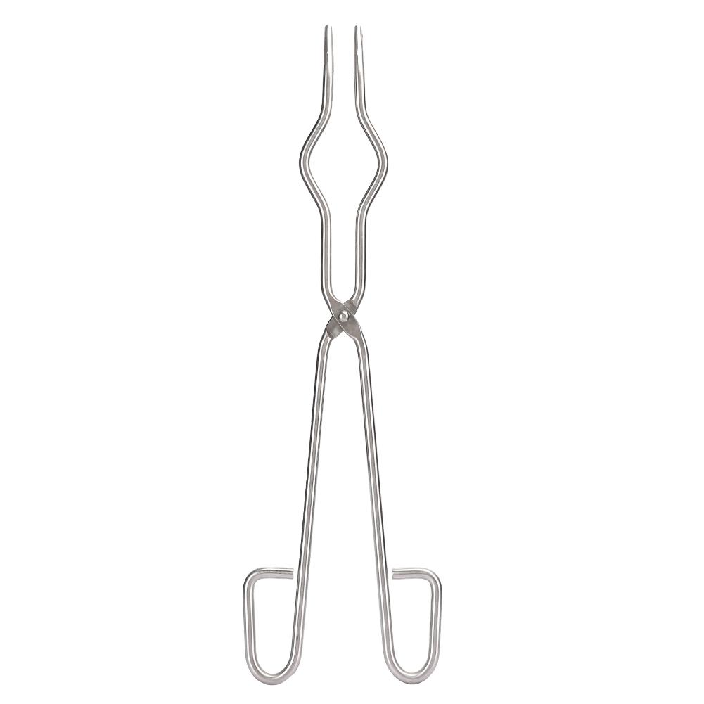 GoolRC 40cm Crucible Tongs Metal Laboratory Supplies Stainless Steel Beaker Holding Clamp