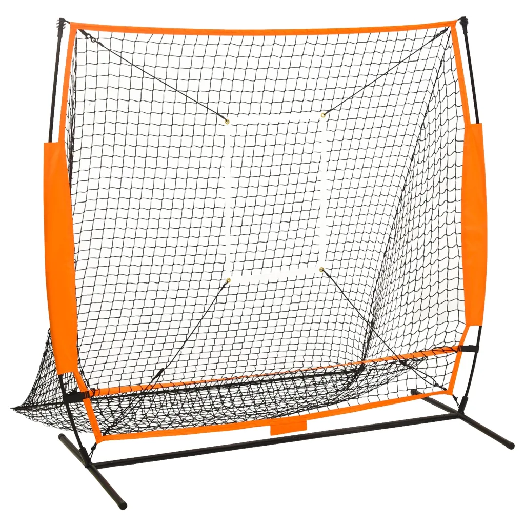 VidaXL Multisport Baseball Practice Net Black 174x76x158.5 cm