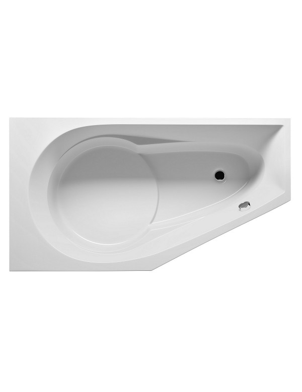 Belfry Bathroom RIHO Acrylic Corner Bathtub Right YUKON 160X90 Cm white