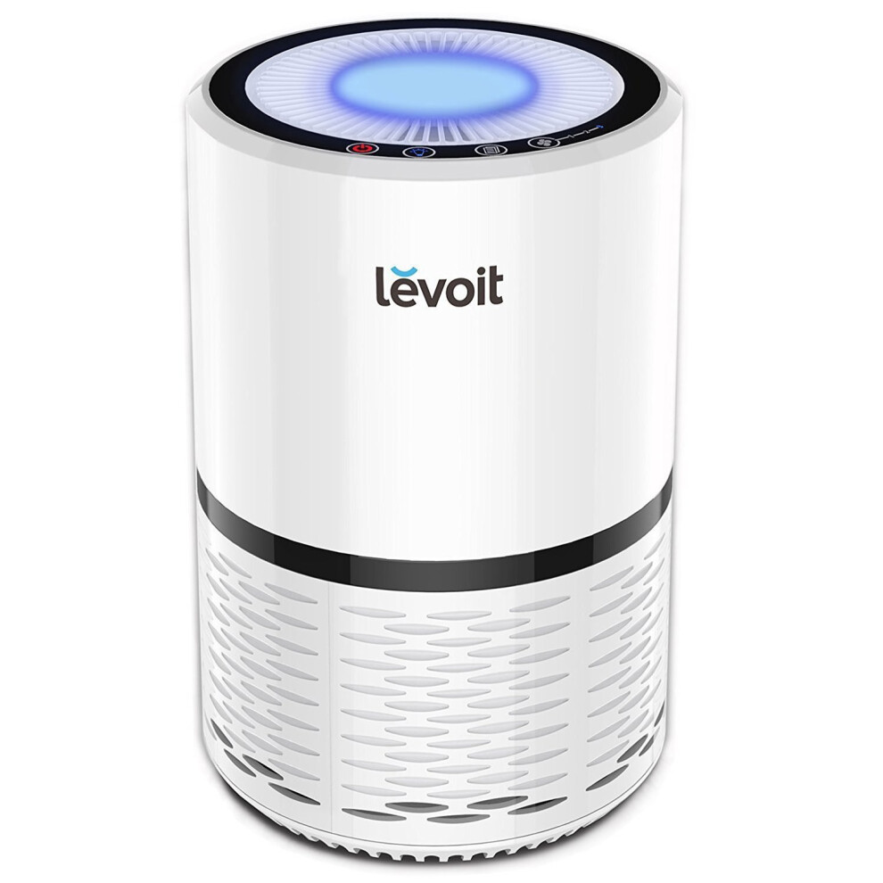 Levoit Air Purifier with True HEPA & Active Carbon Filters, Compact Purifiers Filtration with Night Light, No Ozone, PM Eliminator Cleaner for...
