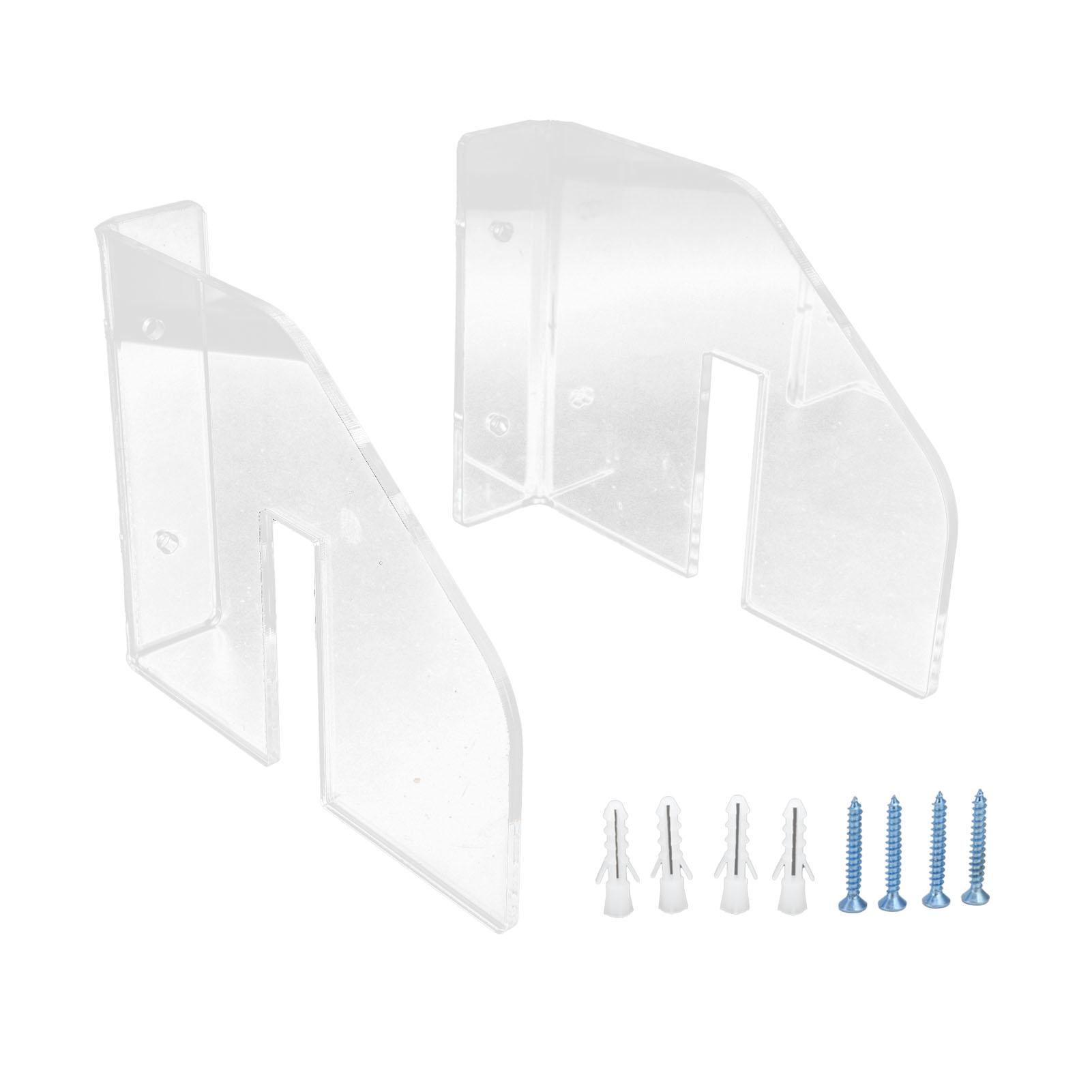 OutsideWorld Acrylic Skateboards Storage Rack Wall Hanging Holder Bracket for Bedroom Living Room transparent