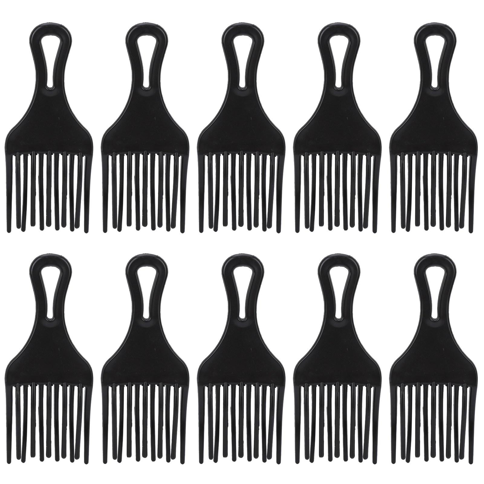 Koogeelife 10Pcs Hair Pick Comb Ergonomic Skin Friendly Multipurpose Plastic Hair Lift Combs for Salon Styling