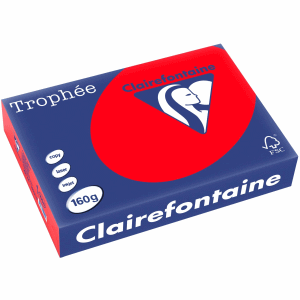 Trophee CLAIREFO TROPHEE CARD A4 CORAL RED PK250