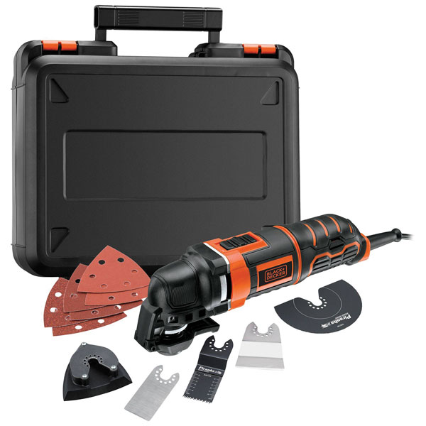 Blacked Black+decker Mt300ka-qs Mt300ka Multifunction Tool, 300w, 13-piece Set