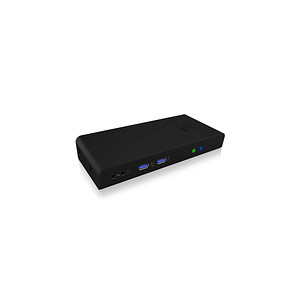 ICY BOX IB-DK2251AC notebook dock/port replicator Wired USB 3.2 Gen 1 (3.1 Gen 1) Type-B Black