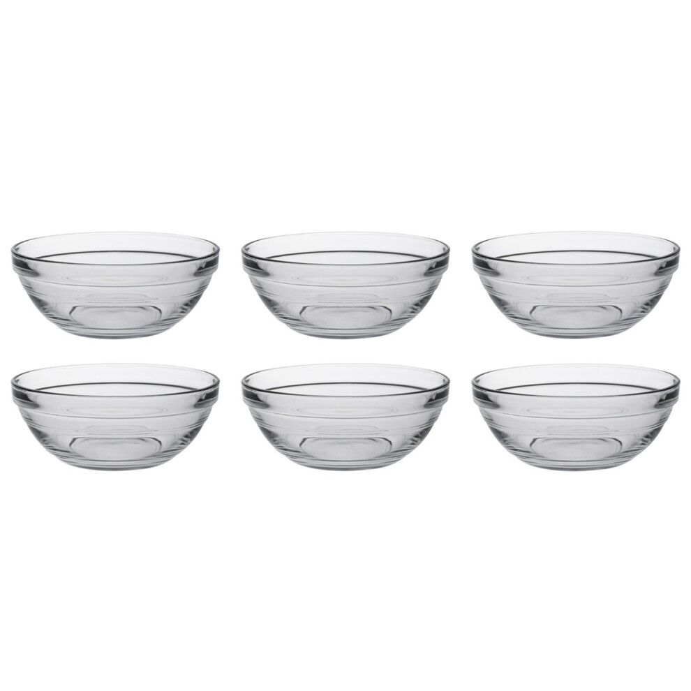 Duralex Set of 6 Lys Round Stacking Bowls 14cm