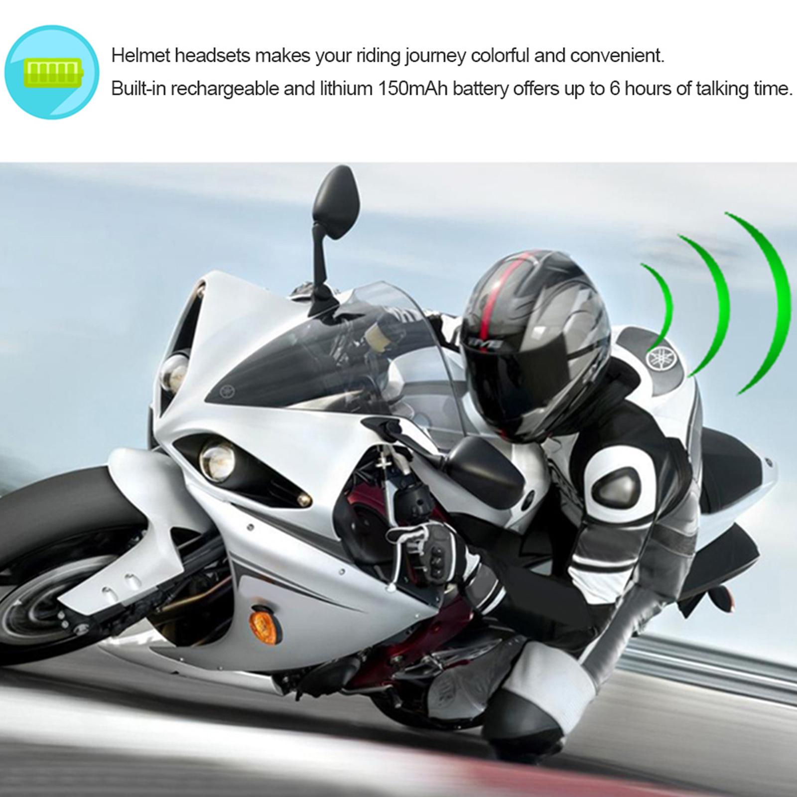DIYelecs Motorcycle Motorbike Helmet Bluetooth Headsets Wireless Headphones Bluetooth 5.0 Dual Stereo