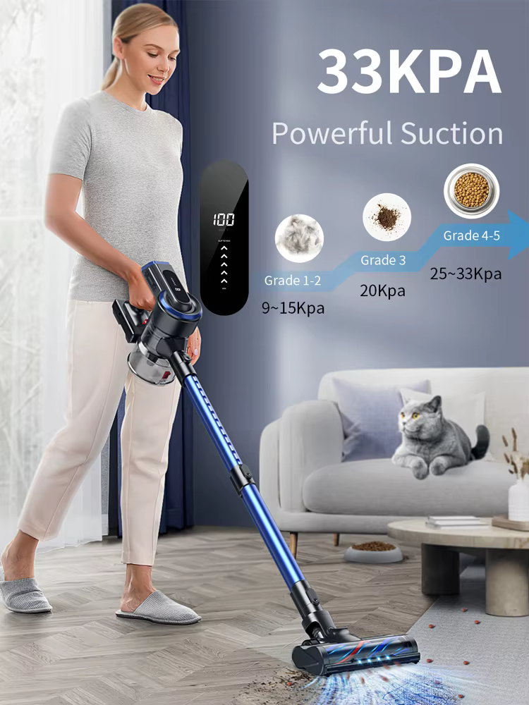 Laresar Honiture 38000pa Cordless Vacuum Cleaners Handheld Removable Battery 450W 55 Mins Wireless smart