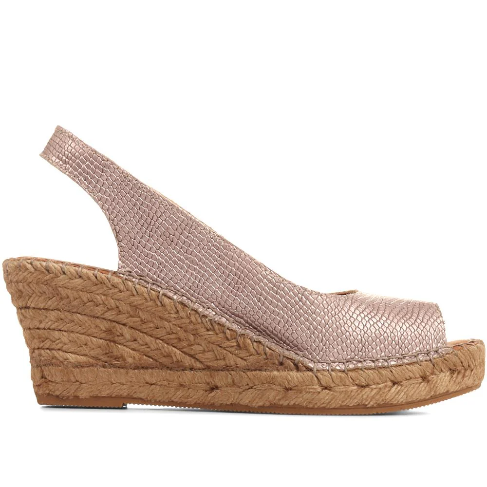 Jones Bootmaker Women's  Rosanna Slingback Wedges - ROSANNA / 318 559 - Rose 3