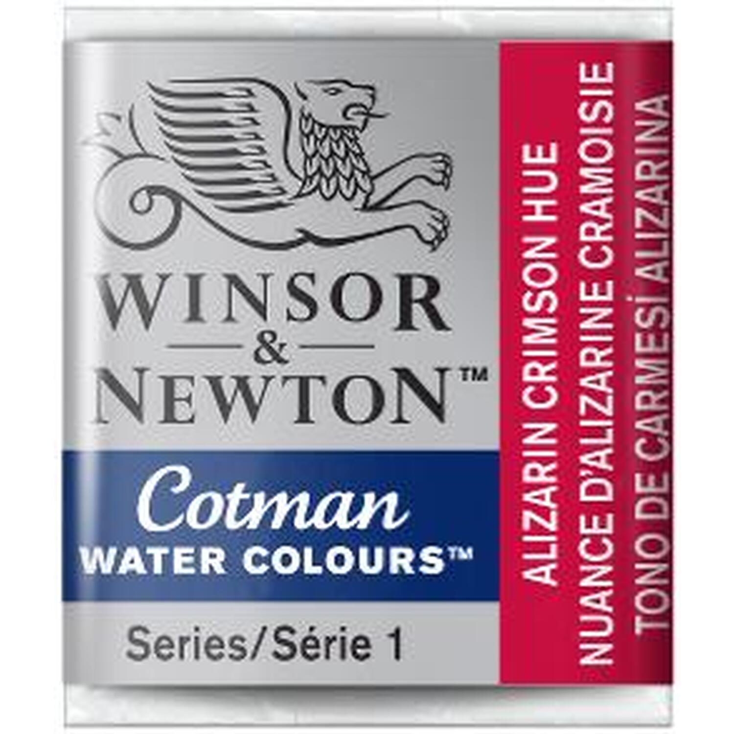 Winsor And Newton Cotman Half Pan Water Colours - ALIZ CRIMSON HUE
