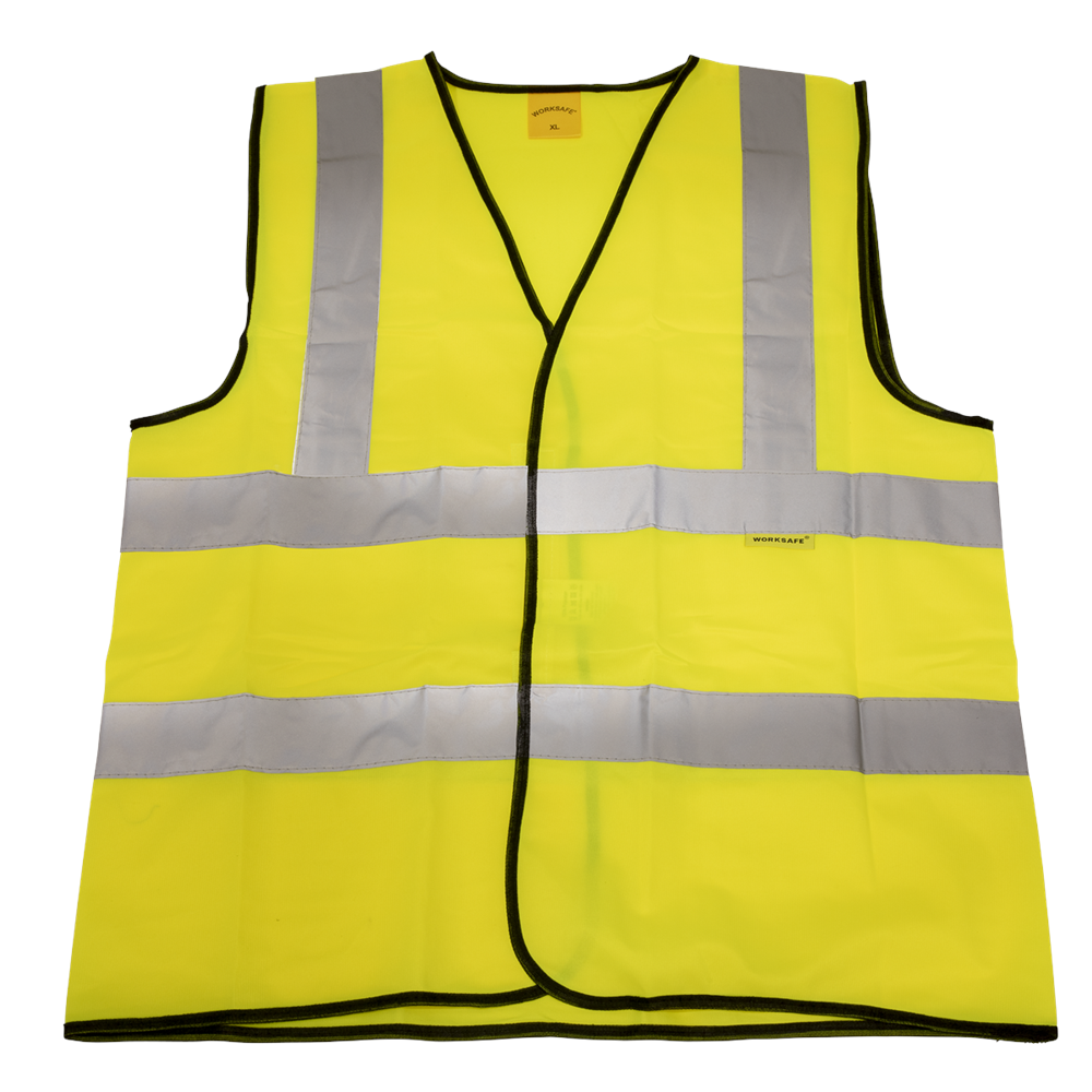 Sealey Hi-vis Waistcoat (Site and Road Use) Yellow - X-Large