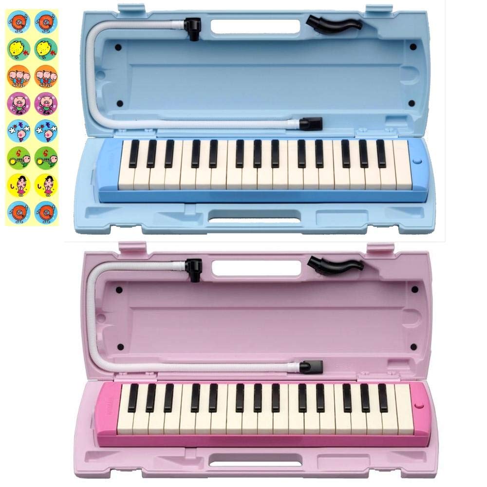 Bandai [With 2 Doremi stickers] [2 unitsfree combination] YAMAHAYamaha Pianica P-32E & P-32EP Blue 2 units