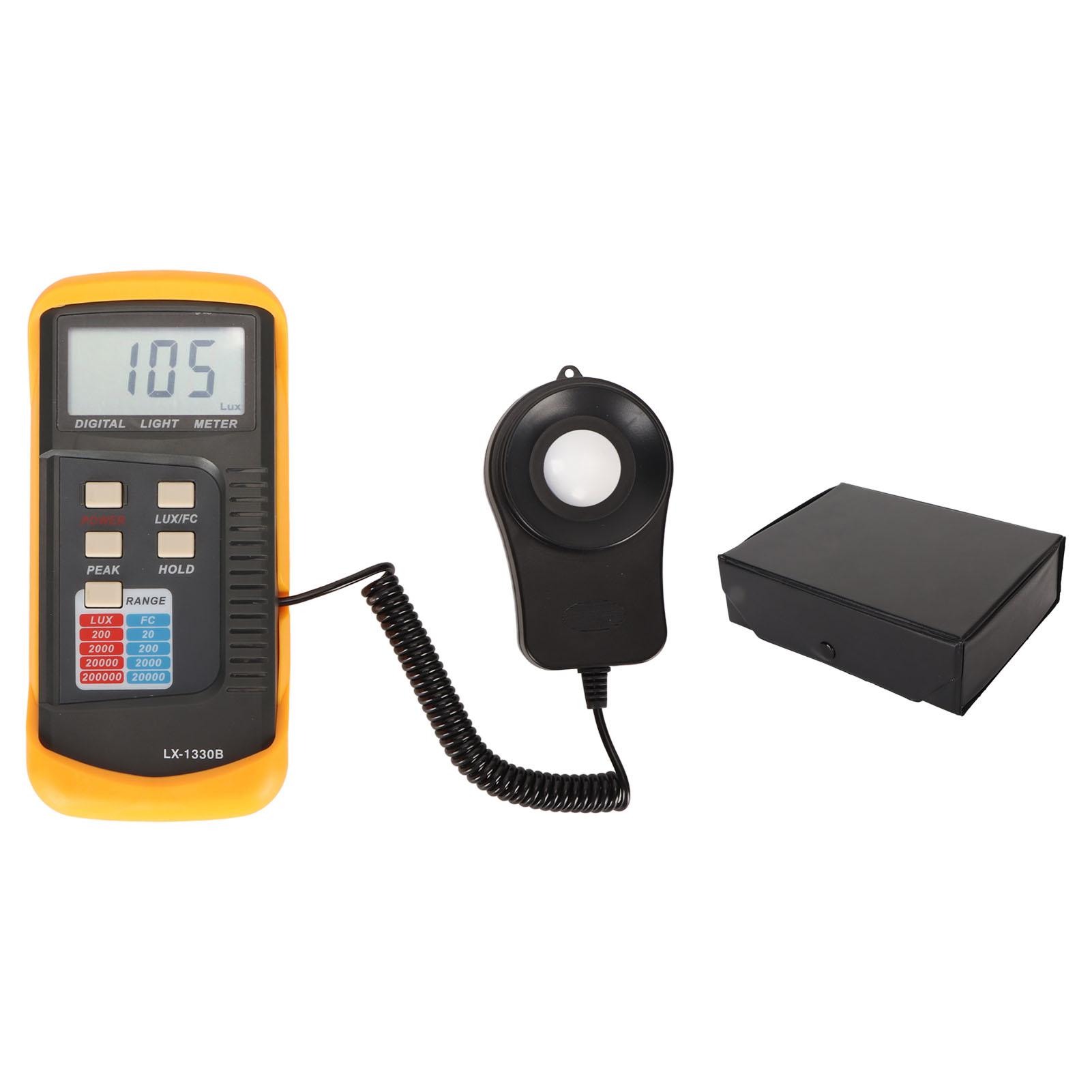 OutsideWorld LX1330B Light Meter Split Type Digital Illuminance Meter High Accuracy Photometer Range Up to