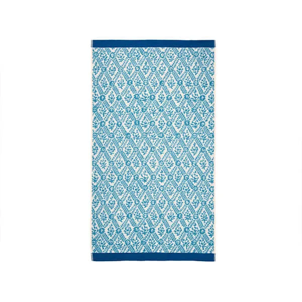 English Heritage St John's Trellis Hand Towel Turquoise