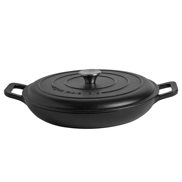 2.9L Cast Iron Shallow Casserole Dish | By Argon Tableware