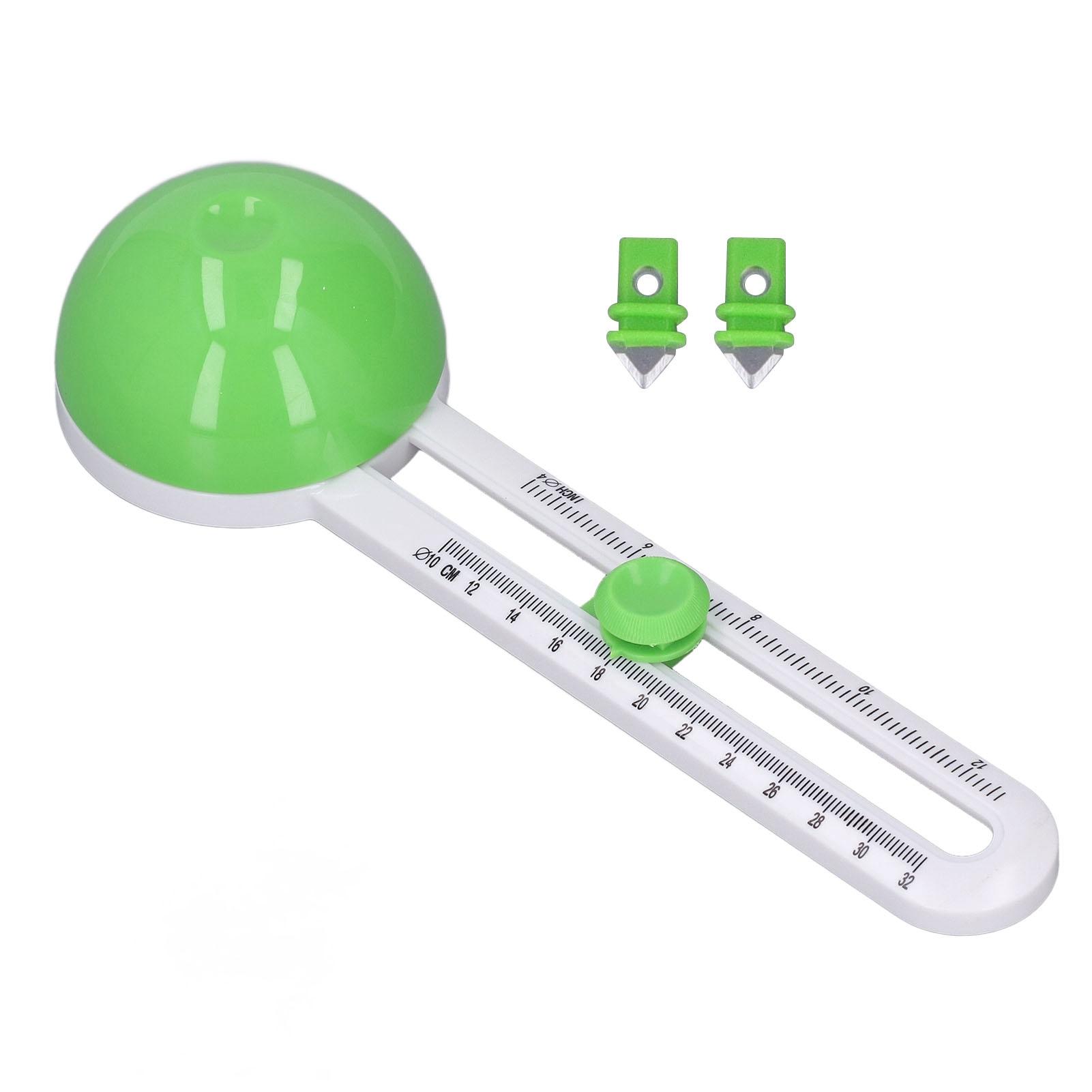 GoolRC Circle Paper Trimmer DIY Manual Adjustable Lightweight Portable Paper Cutting Tool for Print Paper green