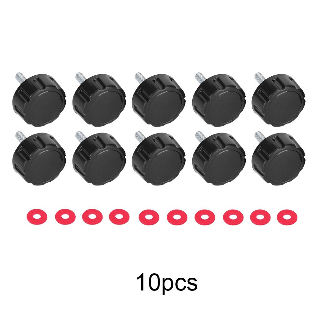 GoolRC 10 Pcs Practical Durable Screw Caps Covers with Gaskets for Fishing Spinning Reel Handle