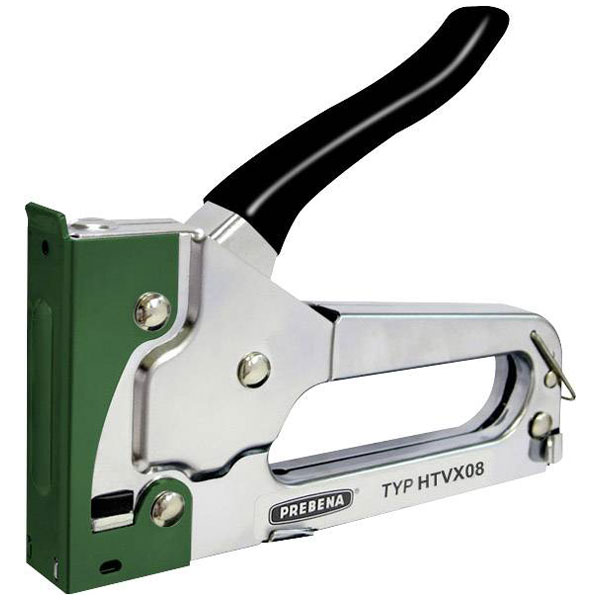 Prebena HTVX08 Handheld Stapler: Versatile for Roofing & Upholstery