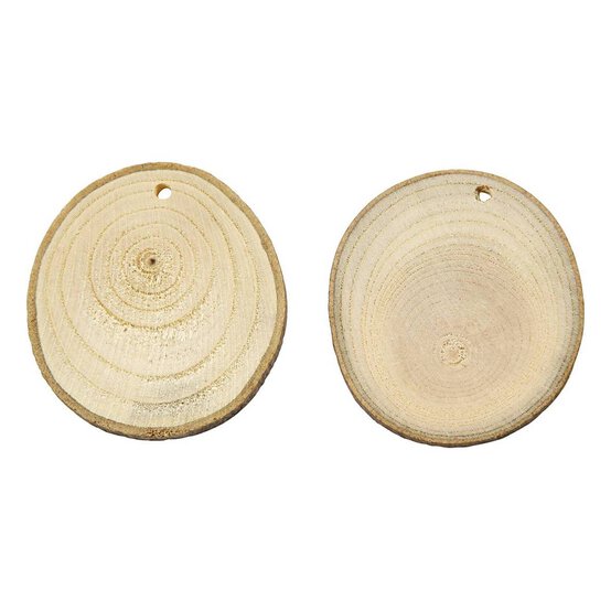 Creativ Wooden Discs 4-7cm 25pcs