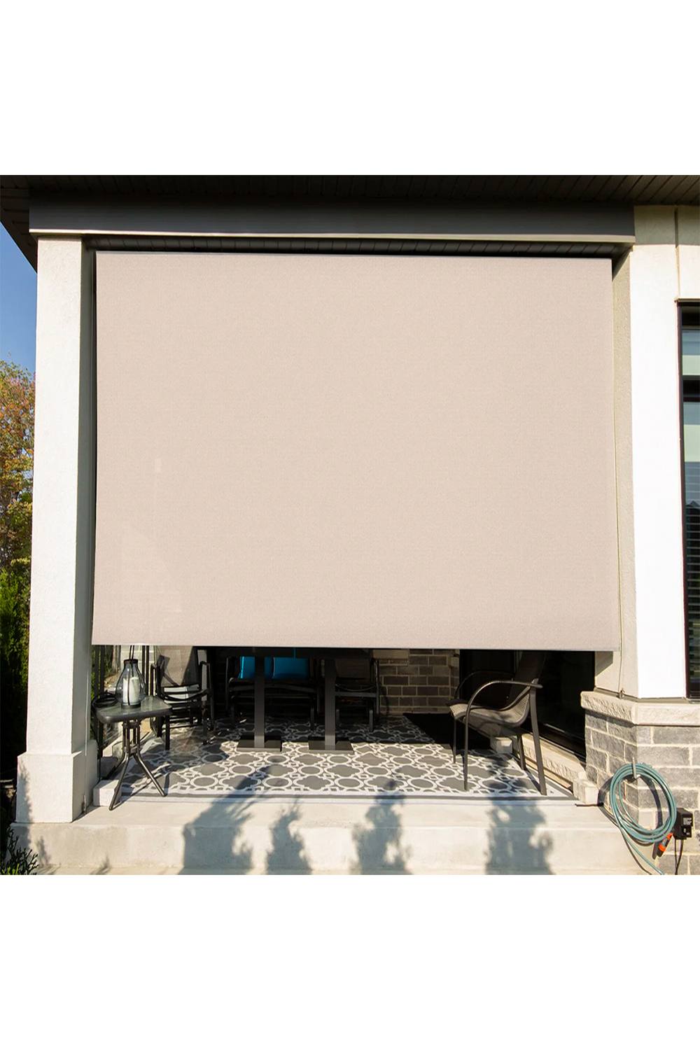 Living And Home 3x3m Waterproof Canopy Sunwall Privacy Curtains for Gazebos