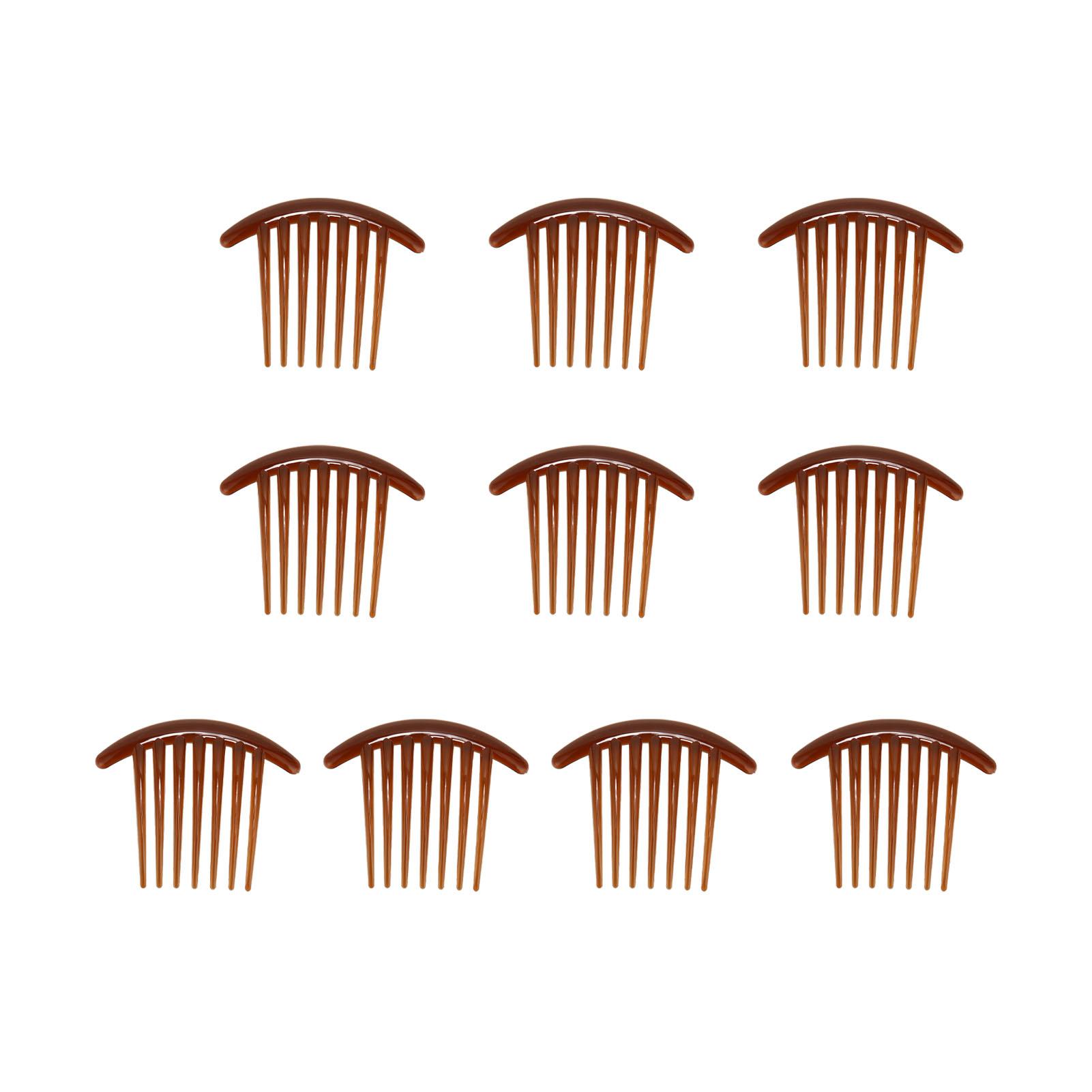 Koogeelife 10pcs Hair Side Combs Smooth Rounded Edges Elegant Fashion ABS Hair Pin Combs for Girls