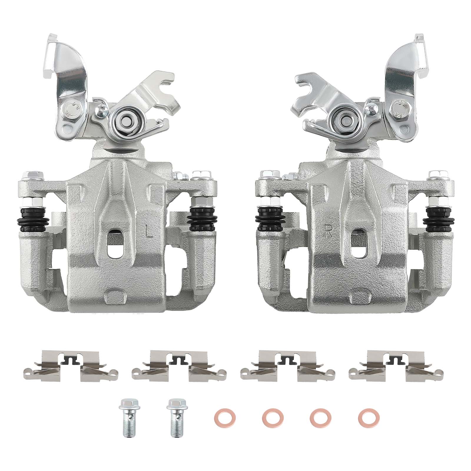 MaXpeedingrods Brake Calipers Rear w/ Bracket Pair compatible for Lincoln MKZ 2007-2012 All Engine 18B5003