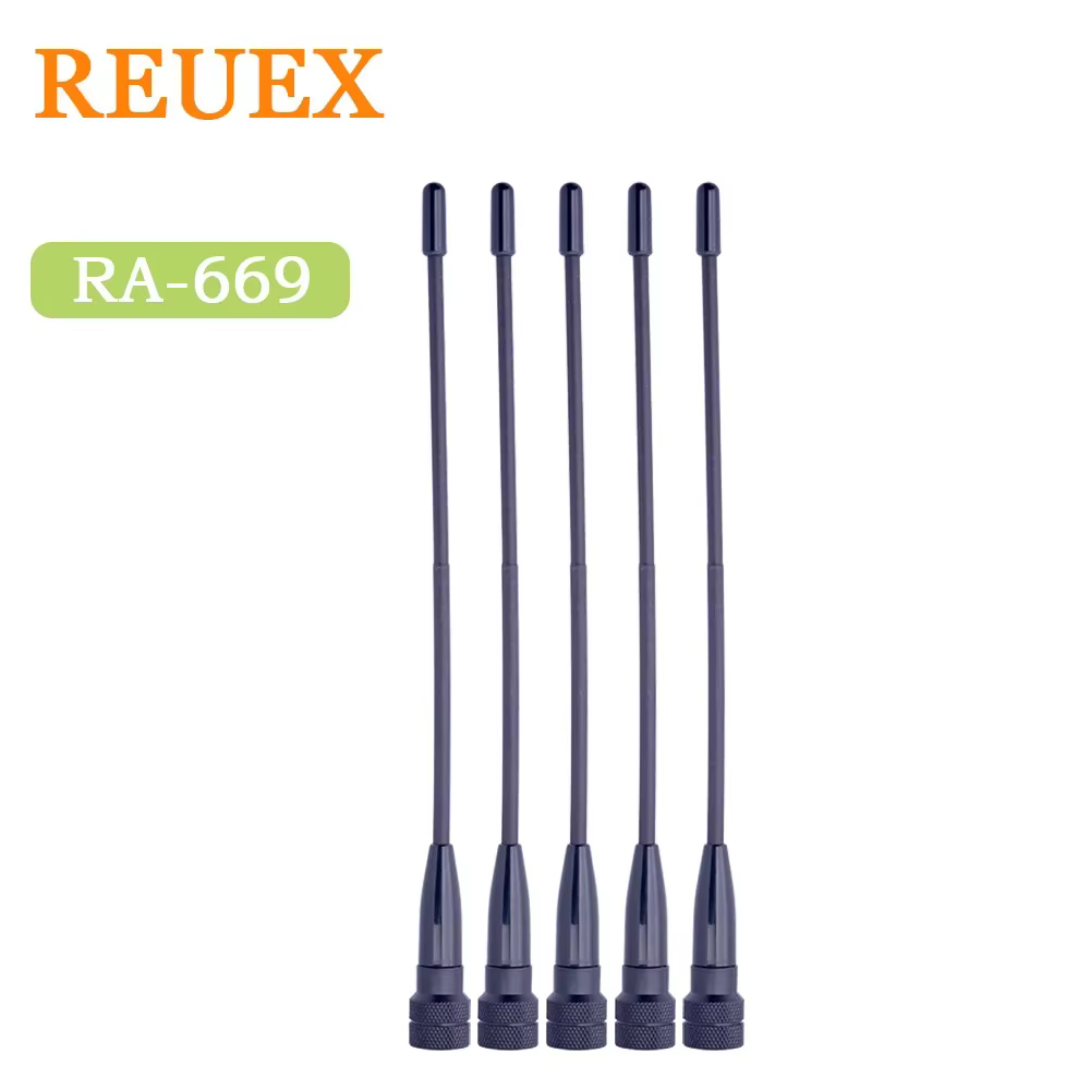Revex Ra-669 Two Way Radio Antenna Sma-female Sma-male Vhf/uhf Dual Band Portable For Handheld