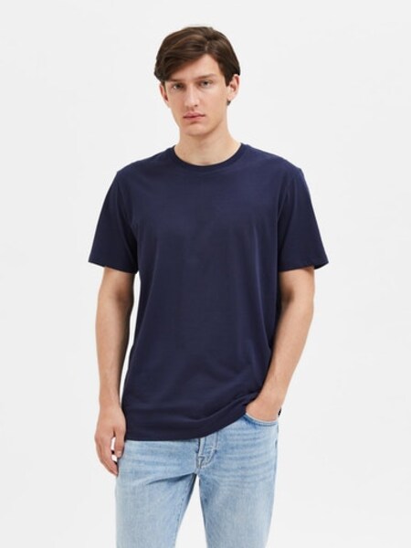 Selected Homme Relaxed T-shirt - S, Navy Blazer