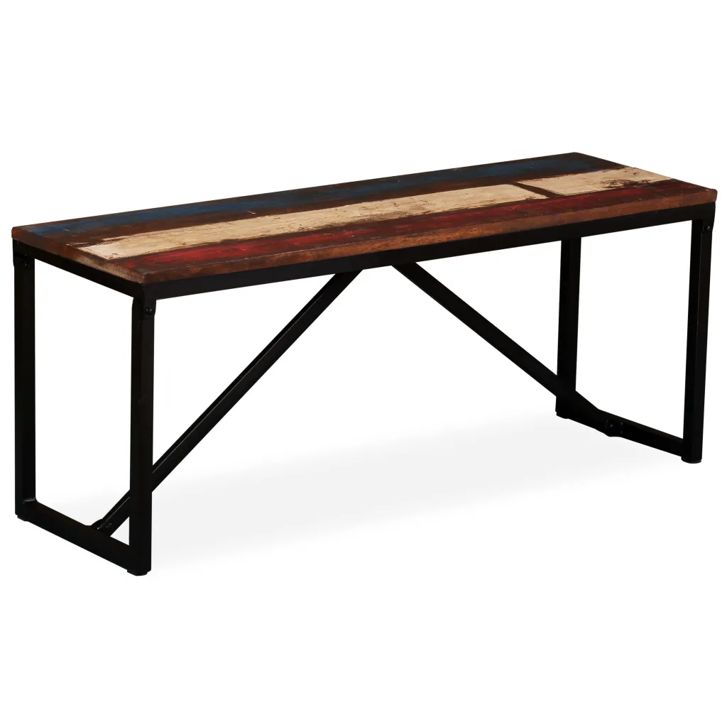 VidaXL Bench Solid Reclaimed Wood 110x35x45 cm