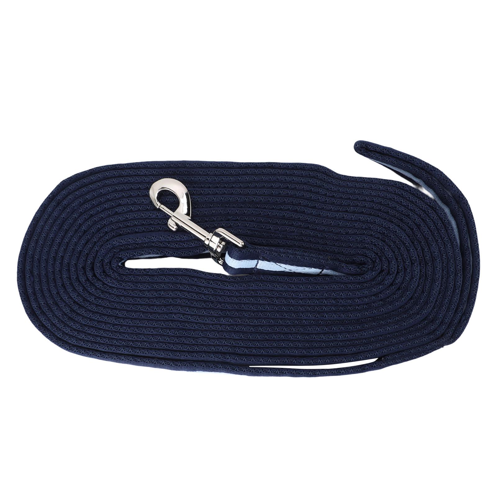 Fishine Horse Training Rope Navy Blue 26.2ft Polyester Stainless Steel Horse Rein for Horse ing Riding