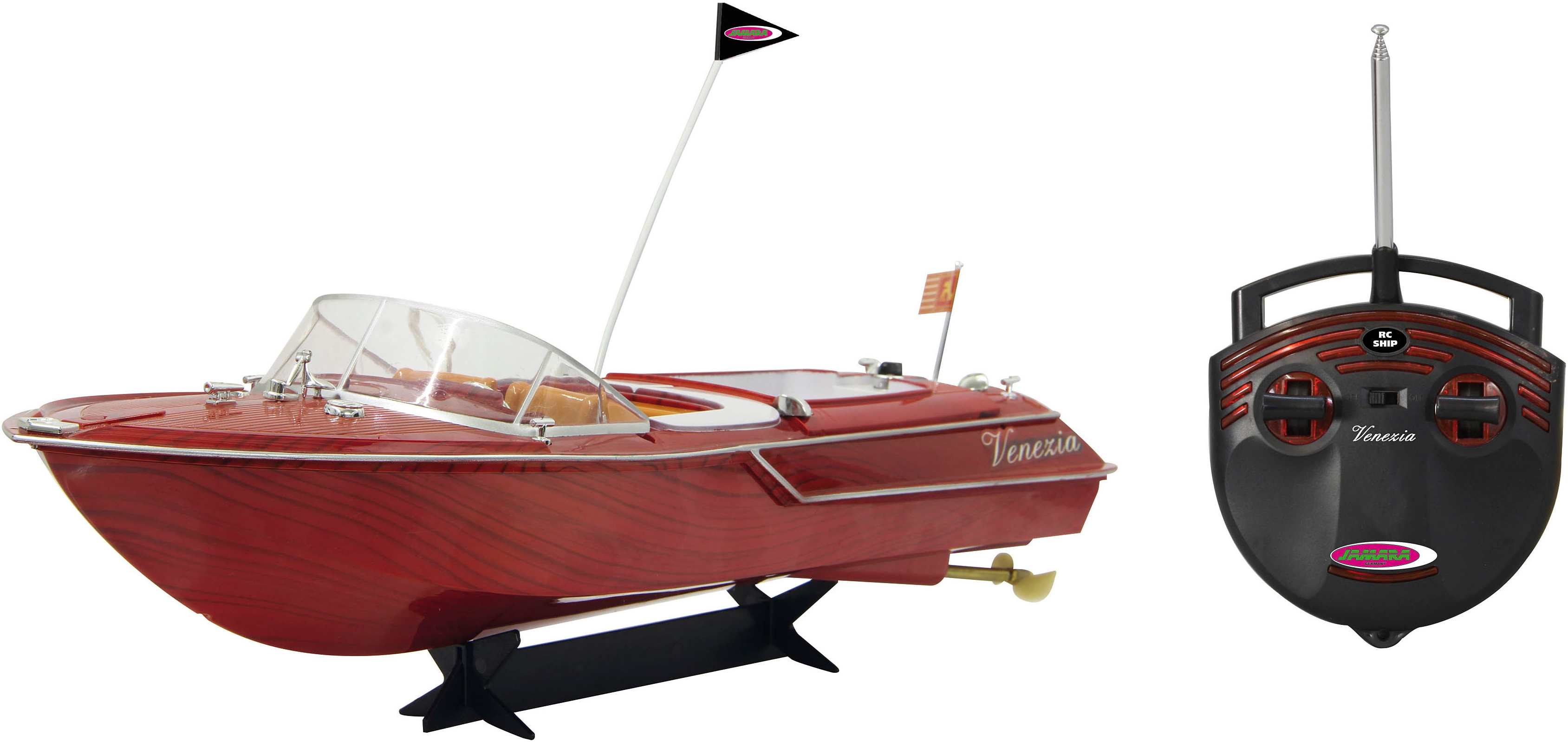 Jamara RC Boat Venezia Wooden look 40 Mhz