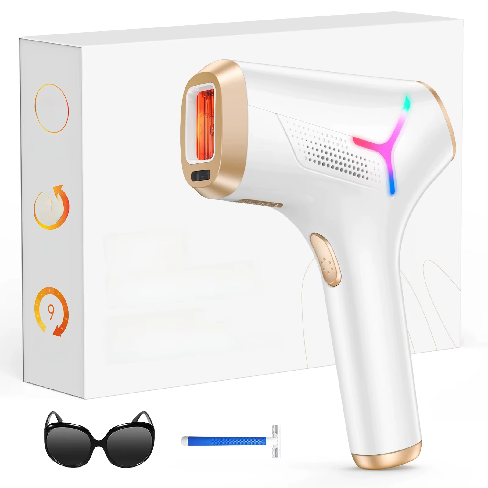 JOOYEE Laser Hair Removal 0.1S/flash 999900+ 22J IPL Hair Remover 3 Modes Body Face Bikini Home Treament Laser Epilator for Women Men