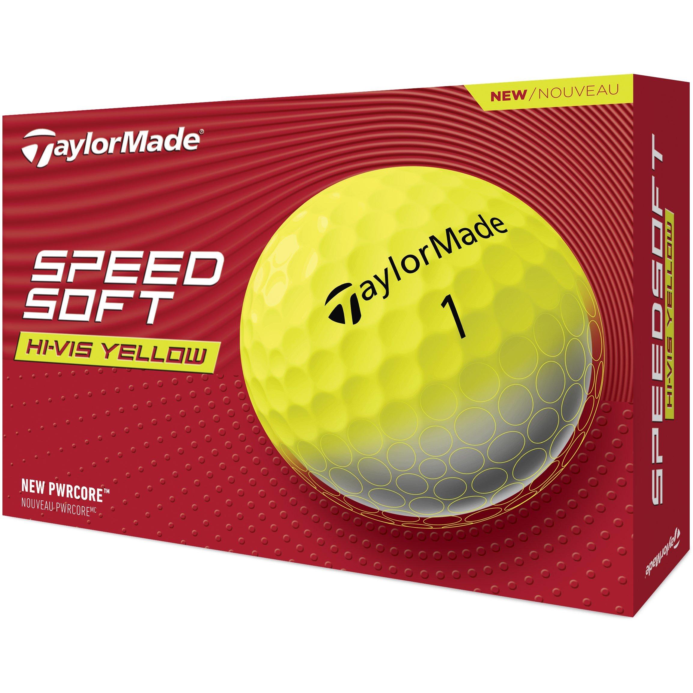 TaylorMade SpeedSoft Golf Balls Adults - Yellow